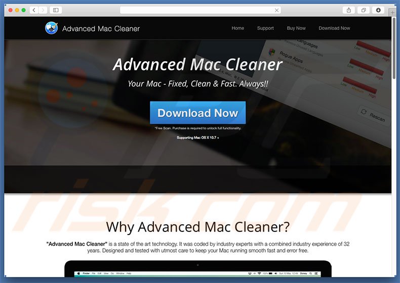 Mac Os X Advance Mac Cleaner Pop Up